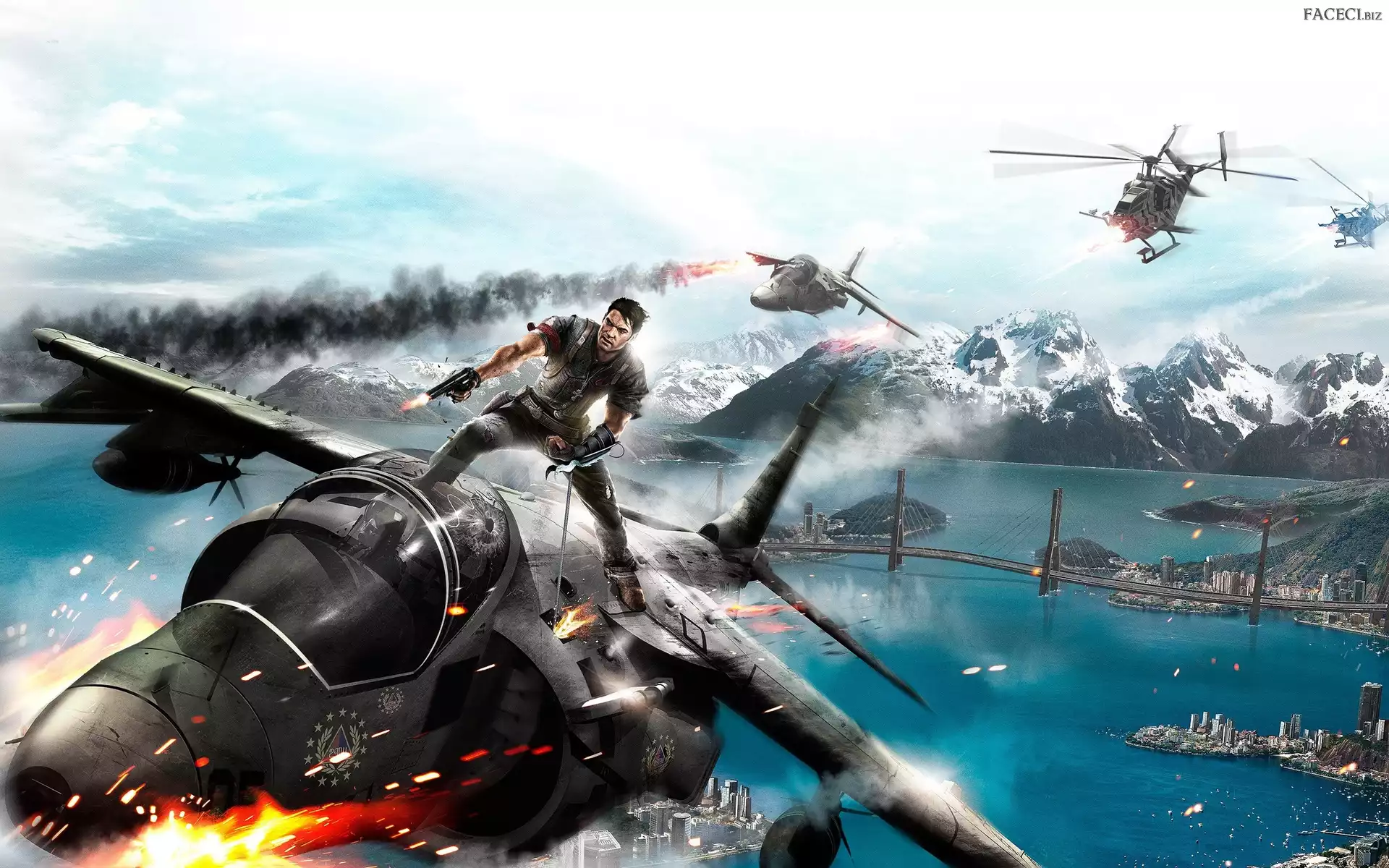 Żołnierz, Walka, Just Cause 2, Samoloty